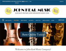 Tablet Screenshot of johnkealmusic.com